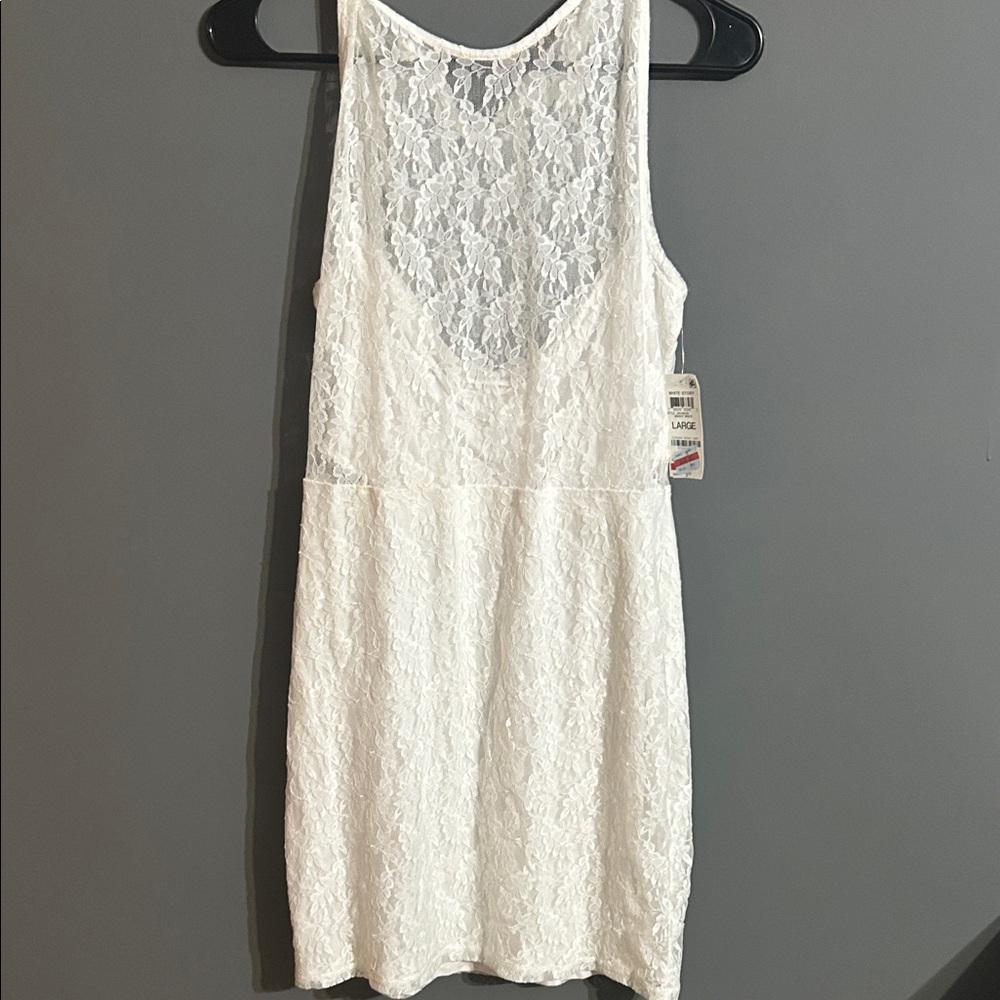 Bar III White Lace Dress